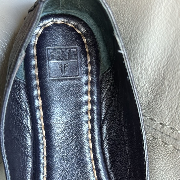 Frye Blue leather Ballet Flats Shoes size 7 - Picture 5 of 6